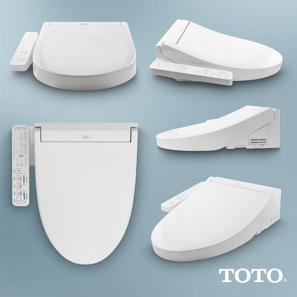TOTO® WASHLET® C2 Electronic Bidet Toilet Seat with PREMIST and EWATER+ Wand Cleaning, Elongated, Cotton White - SW3074#01
