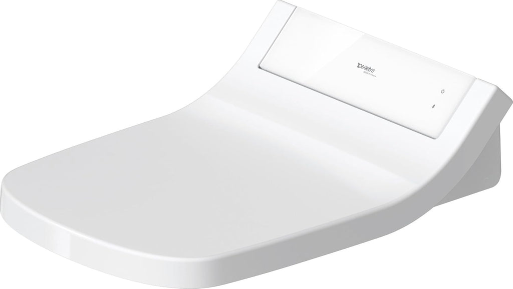 Duravit SensoWash Classic Elongated Bidet Seat, Warm Water with Air Dryer, Deodorizer, Heated Seat with Sensor and Slow Close Lid, Night Light, Remote Control, White