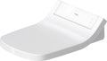 Duravit SensoWash Classic Elongated Bidet Seat, Warm Water with Air Dryer, Deodorizer, Heated Seat with Sensor and Slow Close Lid, Night Light, Remote Control, White