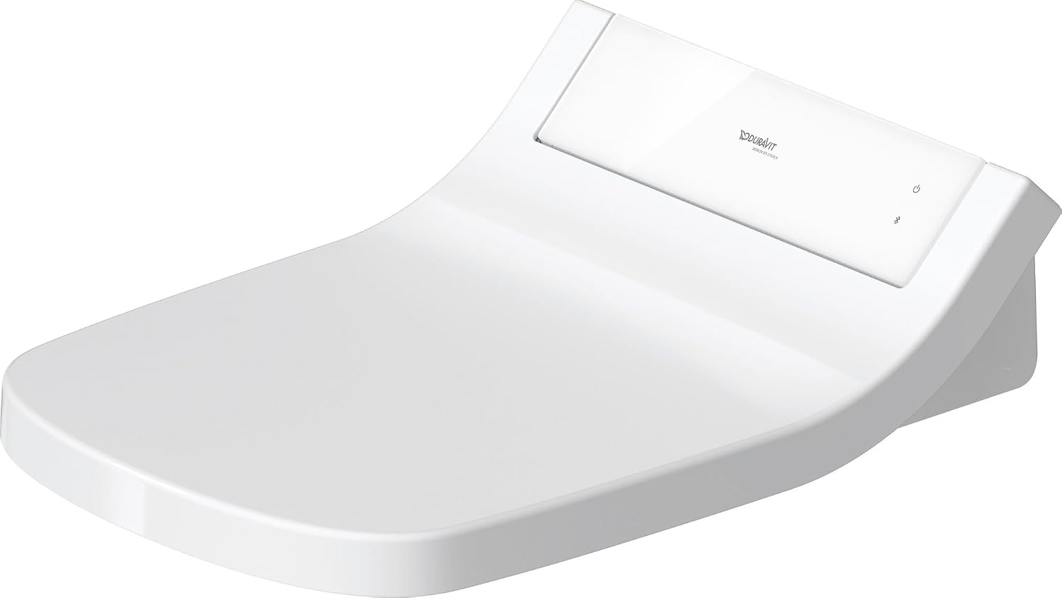 Duravit SensoWash Classic Elongated Bidet Seat, Warm Water with Air Dryer, Deodorizer, Heated Seat with Sensor and Slow Close Lid, Night Light, Remote Control, White