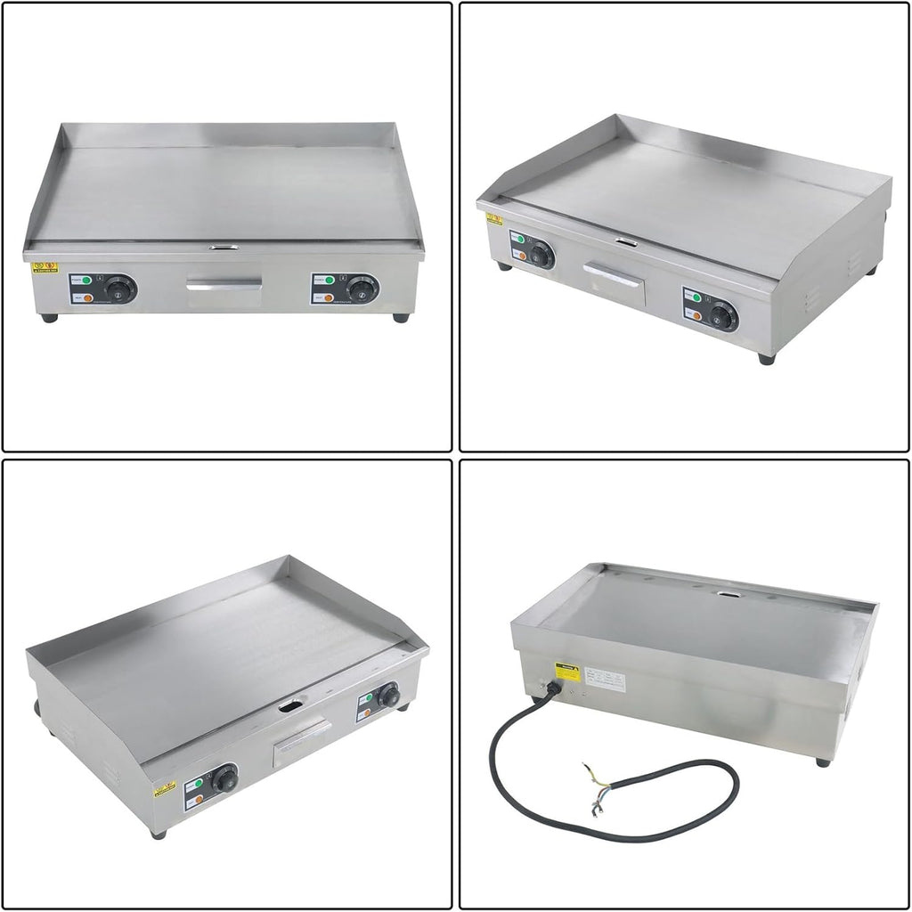 findmall 30 Inch Commercial Electric Griddle 3000W Countertop Flat Top Grill for Both Home and Commercial Environments