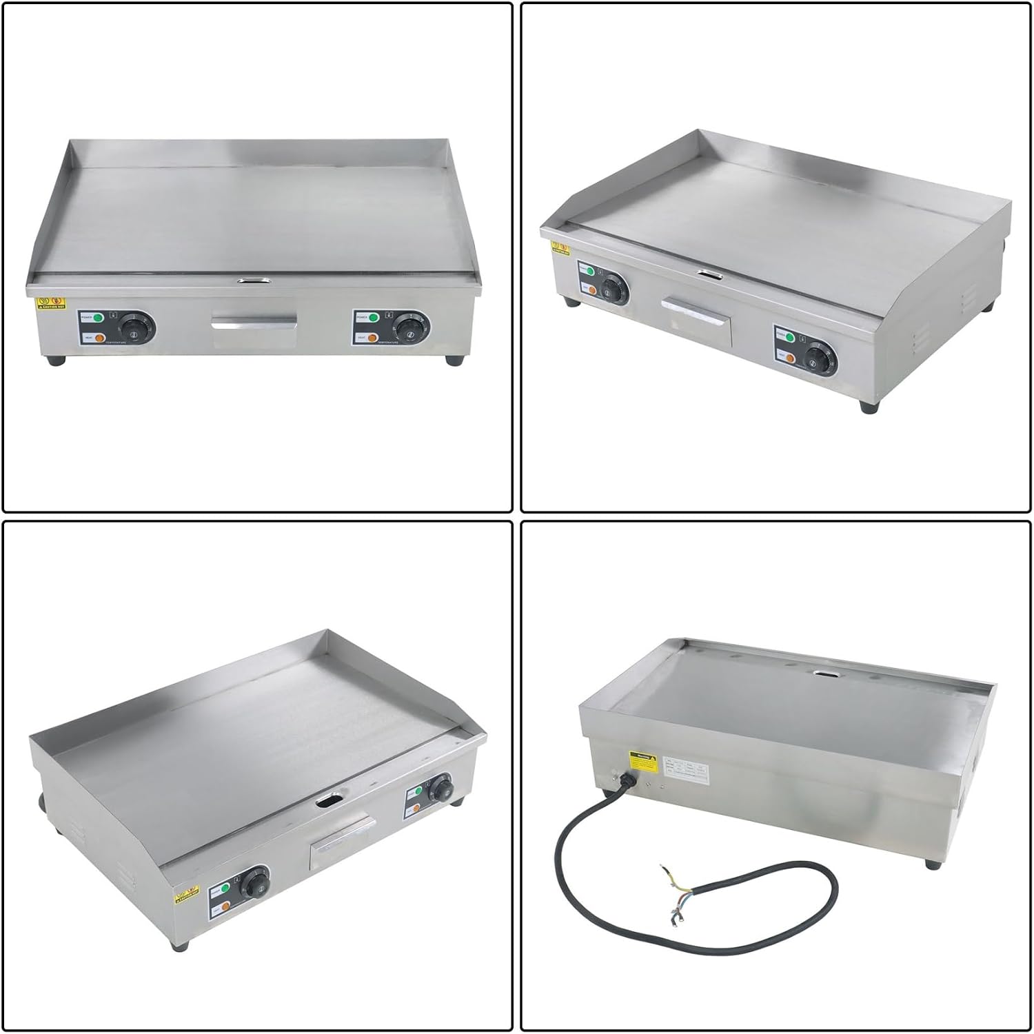 findmall 30 Inch Commercial Electric Griddle 3000W Countertop Flat Top Grill for Both Home and Commercial Environments
