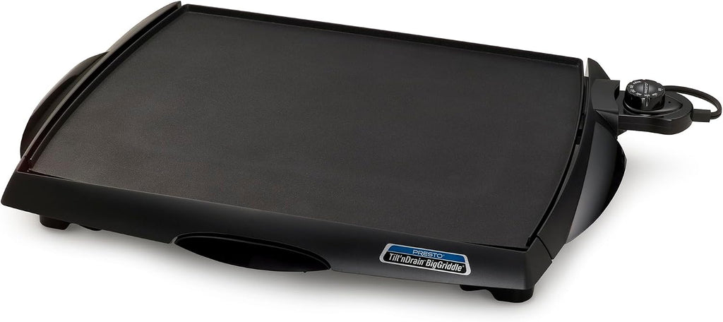 Presto 07023 XL Cool-Touch Electric Griddle and Warmer Plus & 07046 Tilt 'n Drain Big Griddle Cool-Touch Electric Griddle Bundle