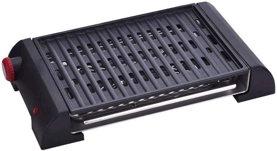 Barbecue Machine，Smokeless Indoor Grill Electric Griddle Iron Plate, Faster Heat Up, Easy Clean Design