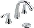 Lava Odoro Chrome Bathroom Faucet, 8 inch Widespread Bathroom Faucet 3 Hole 2 Handle Bathroom Sink Faucet Modern Bathroom Faucet Vanity Faucet with Drain Assembly Supply Line, BF405-C