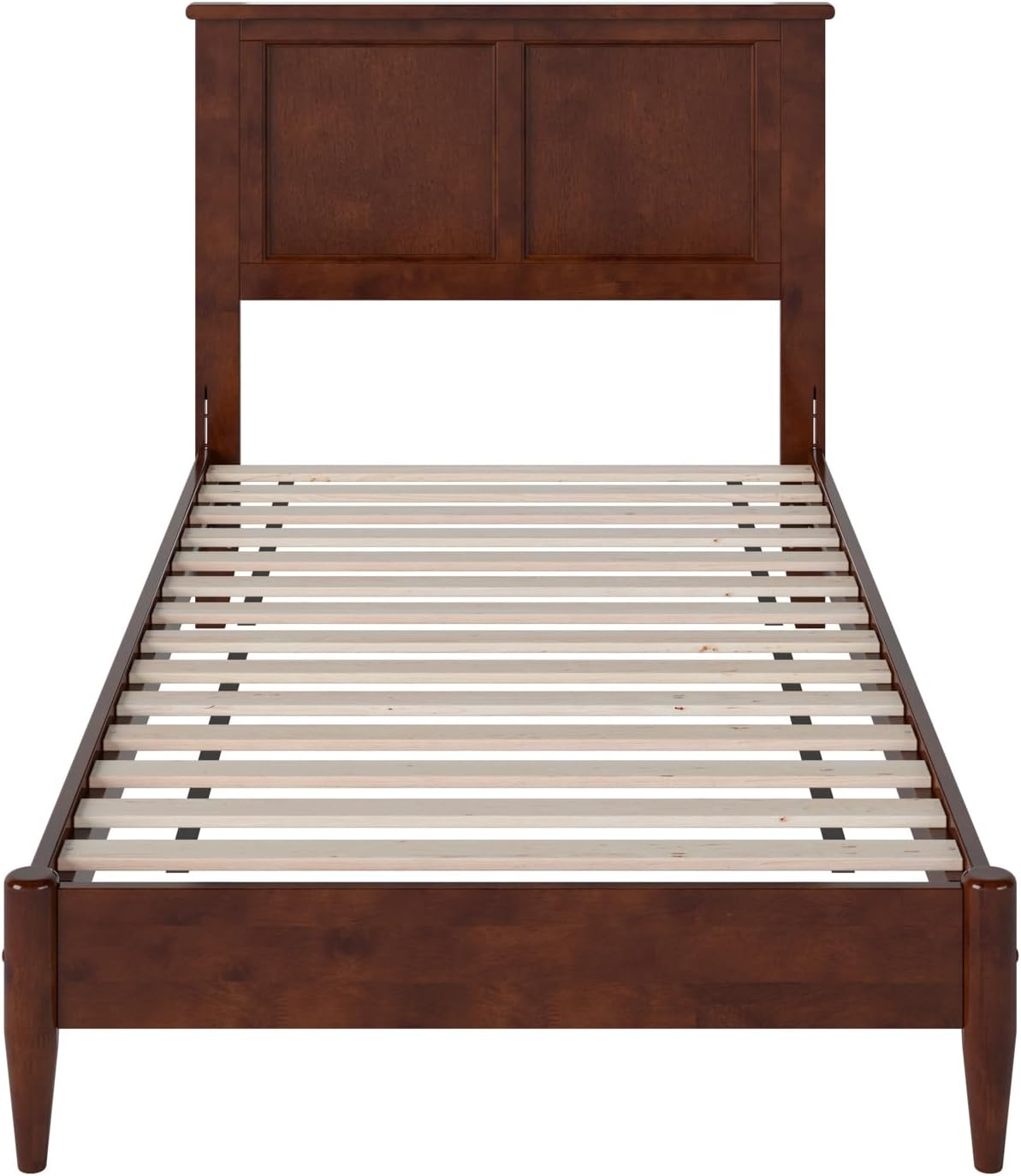 AFI, Charlotte Twin XL Solid Wood Low Profile Platform Bed, Walnut