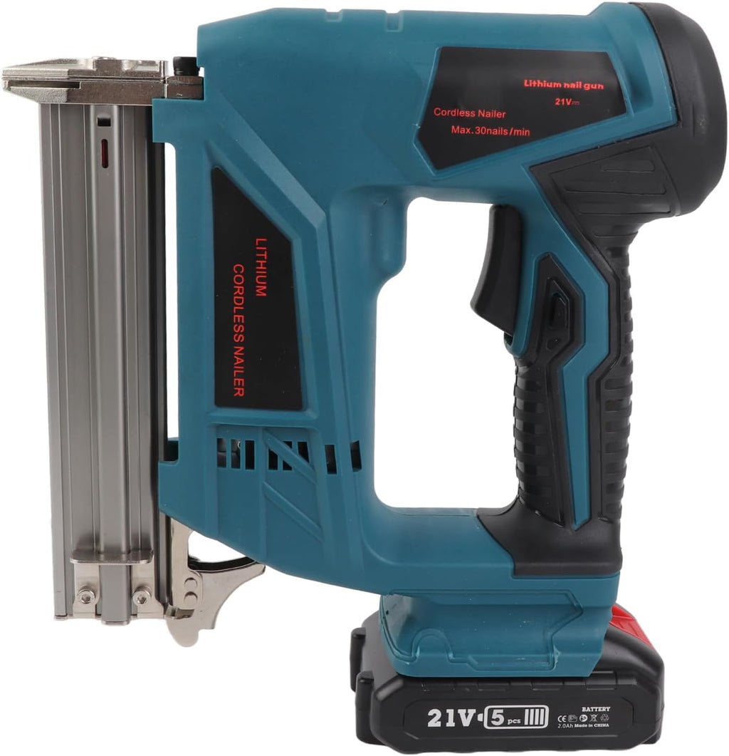 ciciglow Cordless Nail Durable Electric Brad Nailer for Woodworking Furniture Decoration, Portable Staple for F10 F15 F20 F25 F30 422J Nails