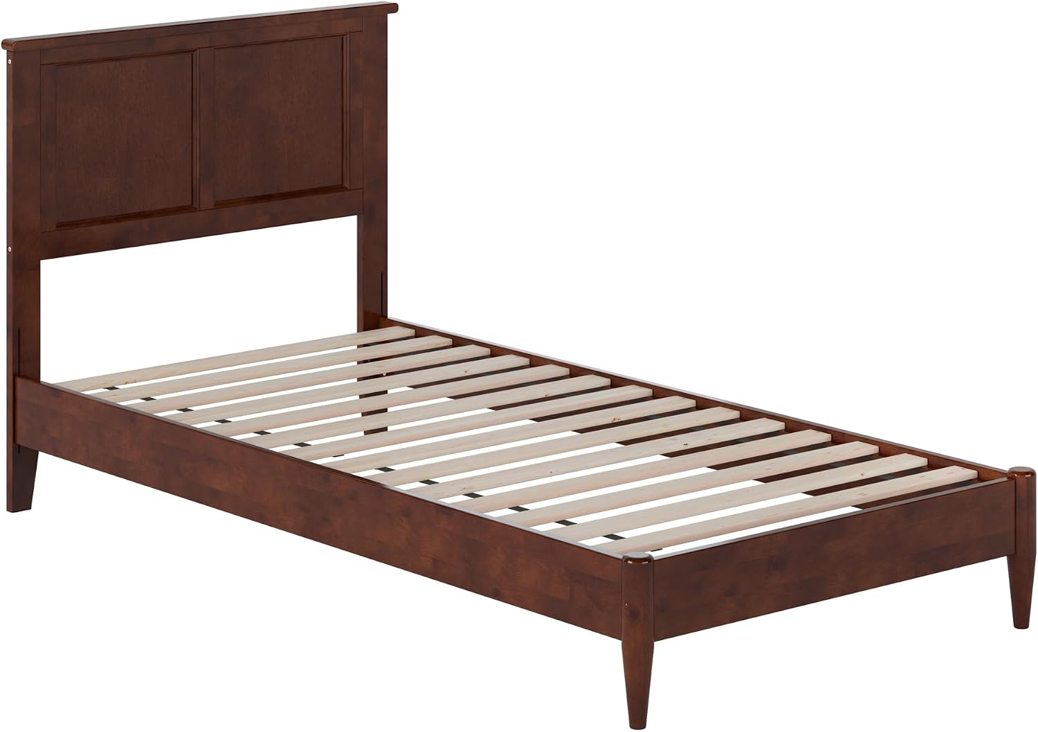 AFI, Charlotte Twin XL Solid Wood Low Profile Platform Bed, Walnut