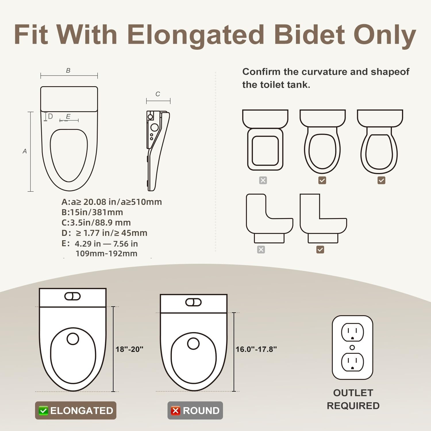 Bidet Toilet Seat with Instant Warm Water Wash, Electric Heated Toilet Seat with Soft Closed Lid,Multiple Cleaning Modes,Warm Air Dryer,Soft Closed Lid, Saved User Settings,Easy Installation (White)