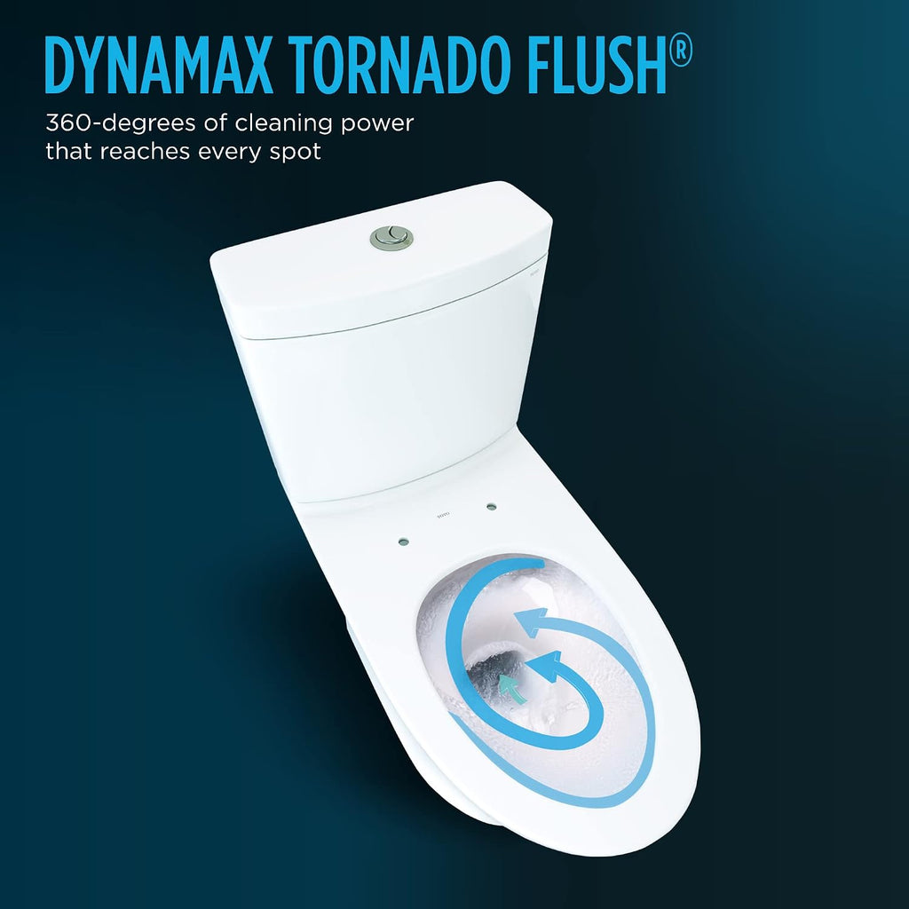 TOTO® WASHLET®+ Aquia IV® Cube Two-Piece Elongated Dual Flush 1.28 and 0.9 GPF Toilet with Auto Flush S550e Bidet Seat, Cotton White - MW4363056CEMFGNA#01