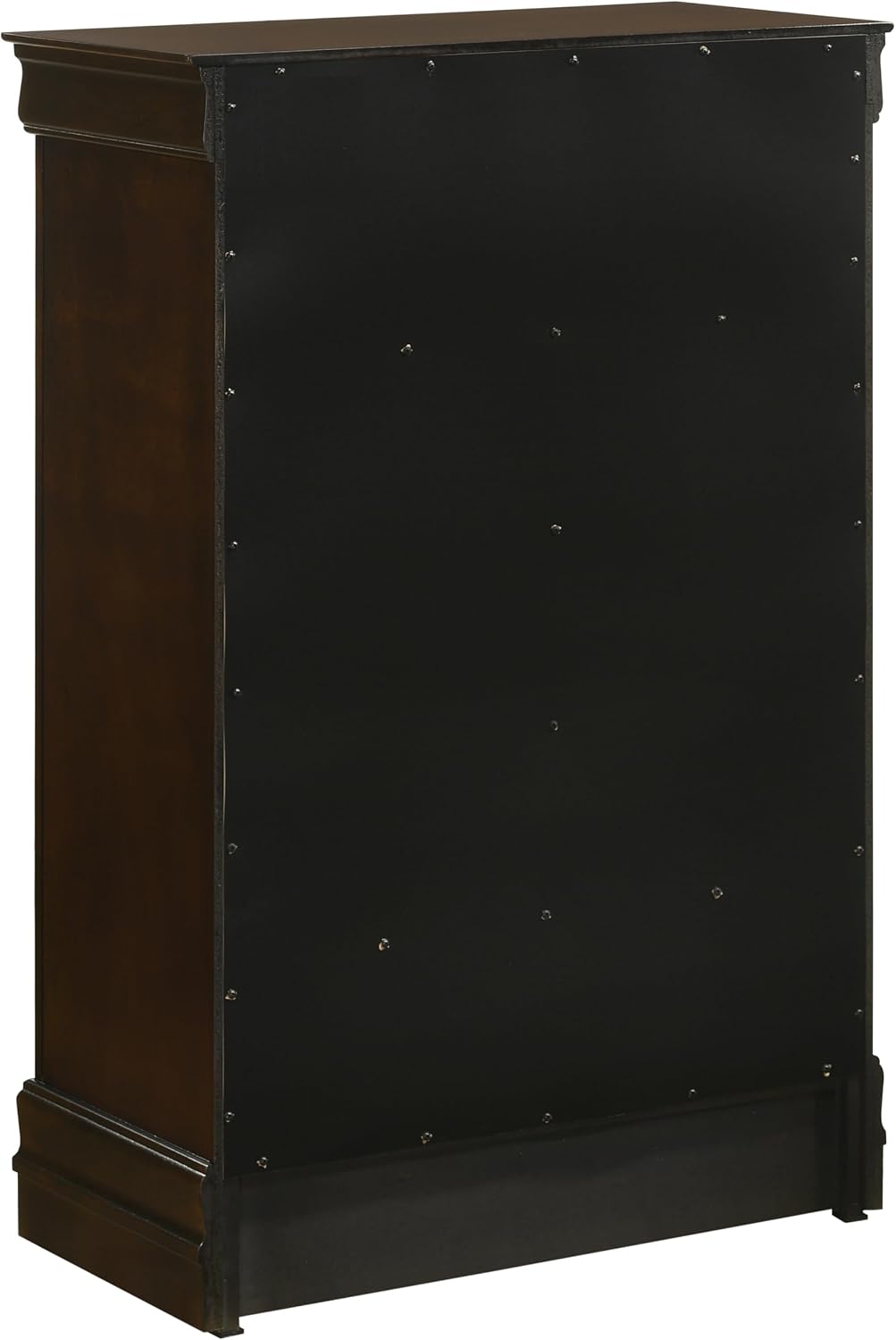Coaster Home Furnishings Louis Philippe 5-piece Bedroom Set Eastern King Size Traditional Wooden Sleigh Bed Frame 47-Inch Panel Headboard Nightstand Dresser Mirror and Chest Brown 202411KE-S5