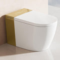 BONSAM Smart Toilet with Auto Open/Close Lid, Modern Toilet with Bidet Built In, Foam Shield, Auto Flush, Warm Water&Dryer, Self-Cleaning Heated Seat Toilet with Remote Control for Seniors & Families.