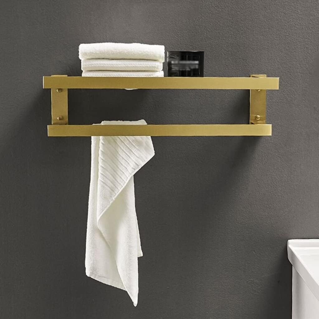 Towel Rack Bath Hardware Aluminum Brushed Gold Towel Rack, Towel Holder Bathroom Accessories Towel Shelf