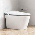 Winzo Smart Toilet with Bidet Built in,Heated Seat,Tankless Smart Toilet with Warm Water Sprayer & Dryer,Auto Soft Close,with Foot Sensor,LED Display, Gray