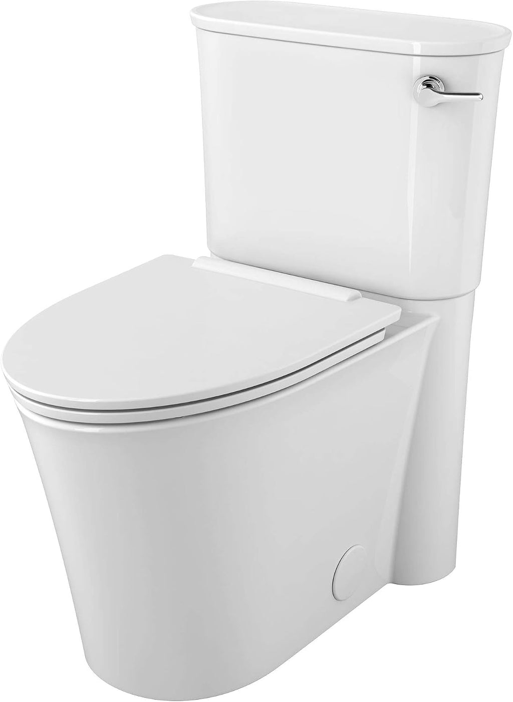 American Standard 226AA105.020 Studio S Height Elongated Toilet with Seat-Right Hand Trip Lever, White