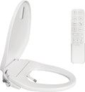 Smart Bidet Toilet Seat with Heated Seat, Warm Water Wash, Air Dryer, Adjustable Nozzle, Remote Control and Night Light