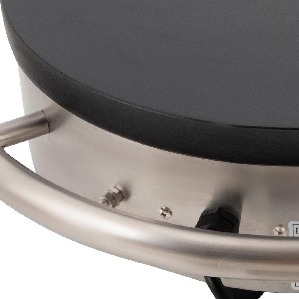 16 inch Professional Crepe Maker, 1500W Non-stick Stainless Steel Electric Griddle Adjustable Temperature Pancake Maker for Making Various Flavors of Crepe, Pancake, Tortillas, Steak, Bacon