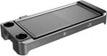 Electric Griddle Indoor Grill Smokeless Coated Non-Stick Pancake Griddle with Cool-Touch Handle 5-Level Control,1500W, Black,Household Nonstick Electric Griddle