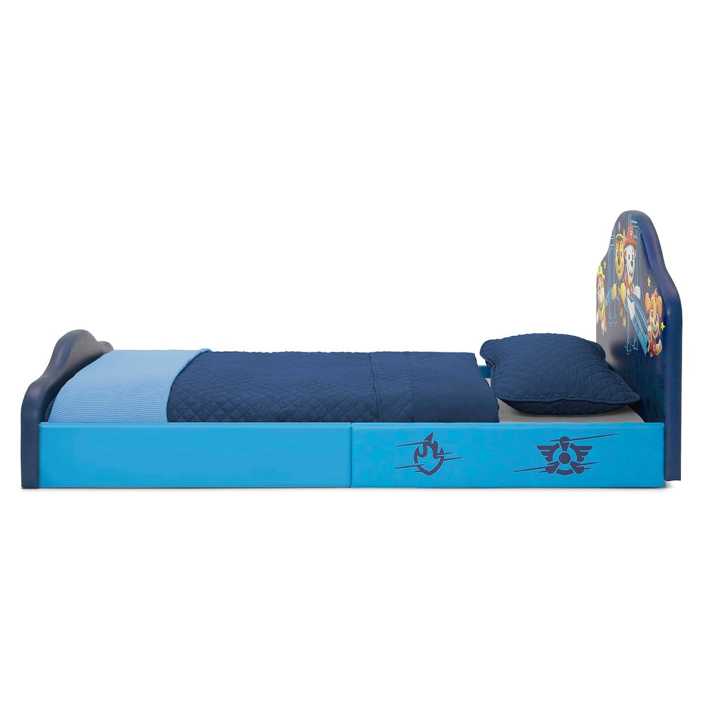 Delta Children PAW Patrol Upholstered Twin Bed, Blue