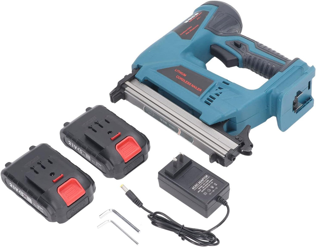 Electric Brad Nailer Cordless Efficient Staple Gun Kit for Woodworking Furniture Production