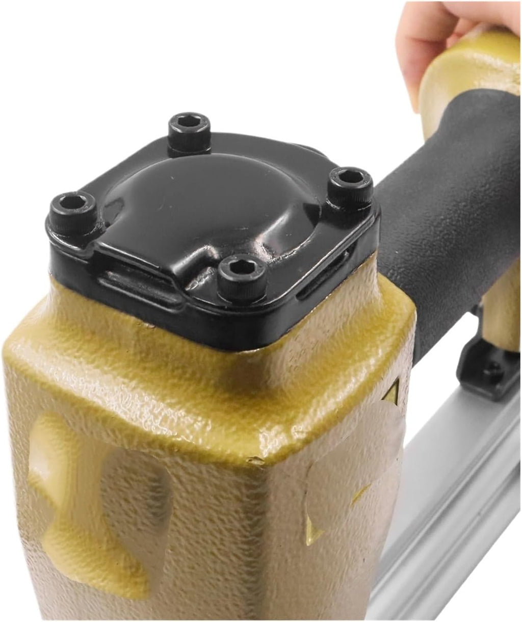 Oil-Free Pneumatic Staple Gun Heavy-Duty Stapler F50 Air Brad Nailer Pneumatic Framing Nailer Nail Gun Fastener Nail Gun(F50 AP)