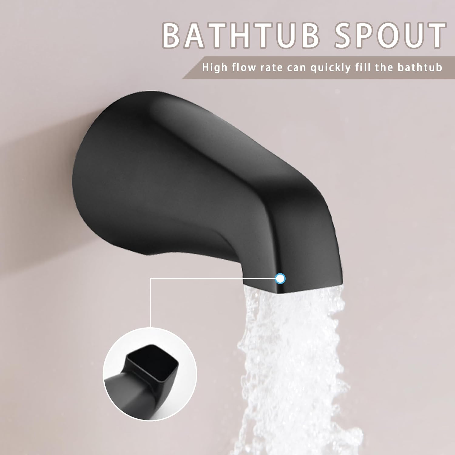 LIWEIKE 3 Handle Tub Shower Faucet, Matte Black Three Handles Shower Faucet Set with Tub and Shower Faucet Combo Rough-in Valve