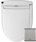 J-2R Smart Electric Bidet for Toilet Seat,For Elongated toilet,Warm water,Heated bidet toilet seat,Remote Control,Heated Dryer,Child Function,Stainless Steel Self-Cleaning Nozzle,LED Night Light