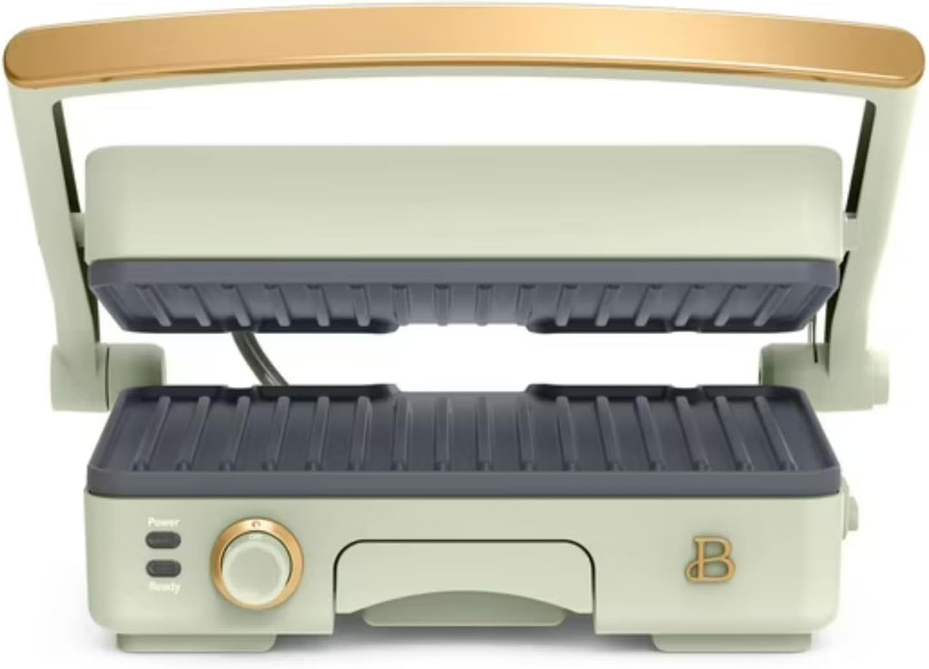 Panini Press Indoor Grill 2-in-1 Electric Contact Grill with Removable Nonstick Plates, 1200W Adjustable Temperature Sandwich Maker