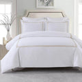 Royal Tradition 3pc Percale Duvet Cover Set (King/Calking, Gold) Adeline Embroidered Comforter Cover with Pillow Shams