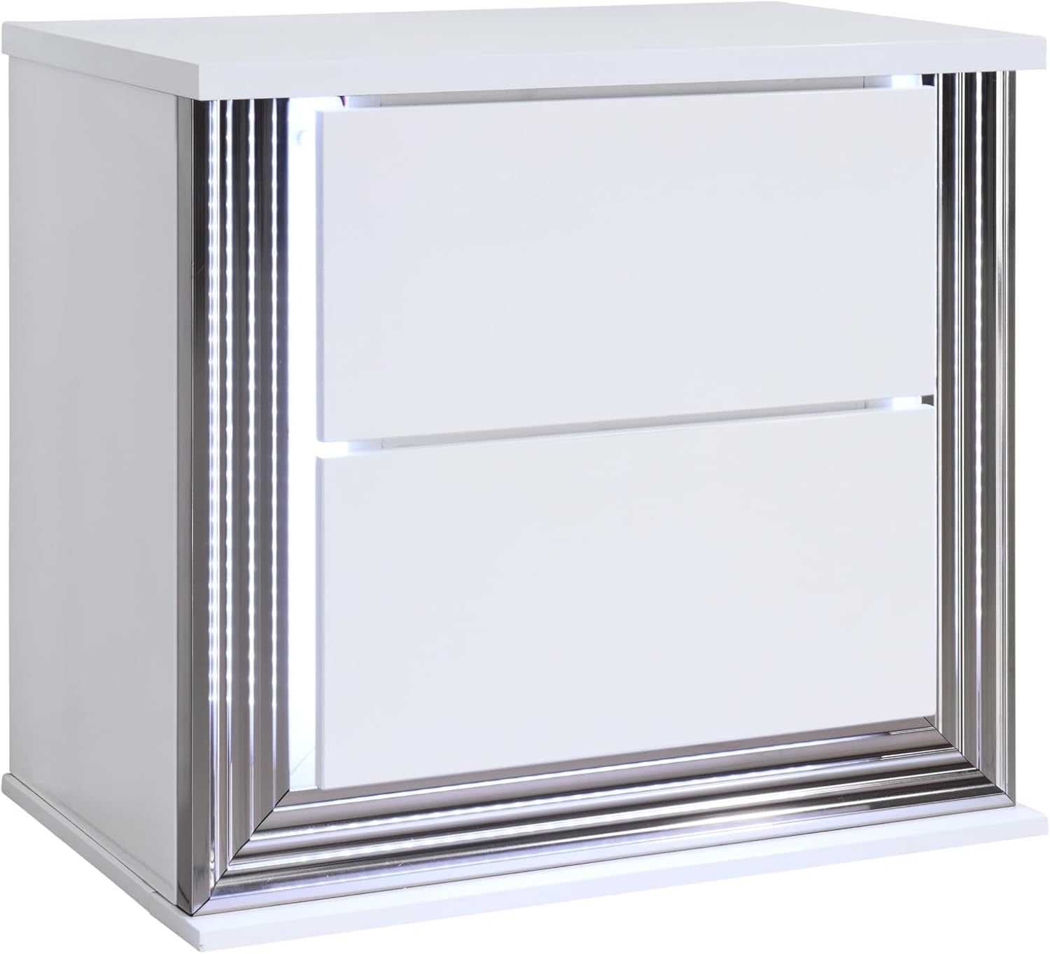 Smooth White King 5PC Bedroom Set