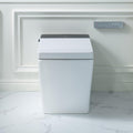 WOODBRIDGE One Piece Square Smart Toilet with with Tank,Auto Open & Close, Foot Sensor, Auto Flush, Multiple Spray Modes, Heated Seat, Warm Water and Air Dryer, Auto LED Nightlight, White