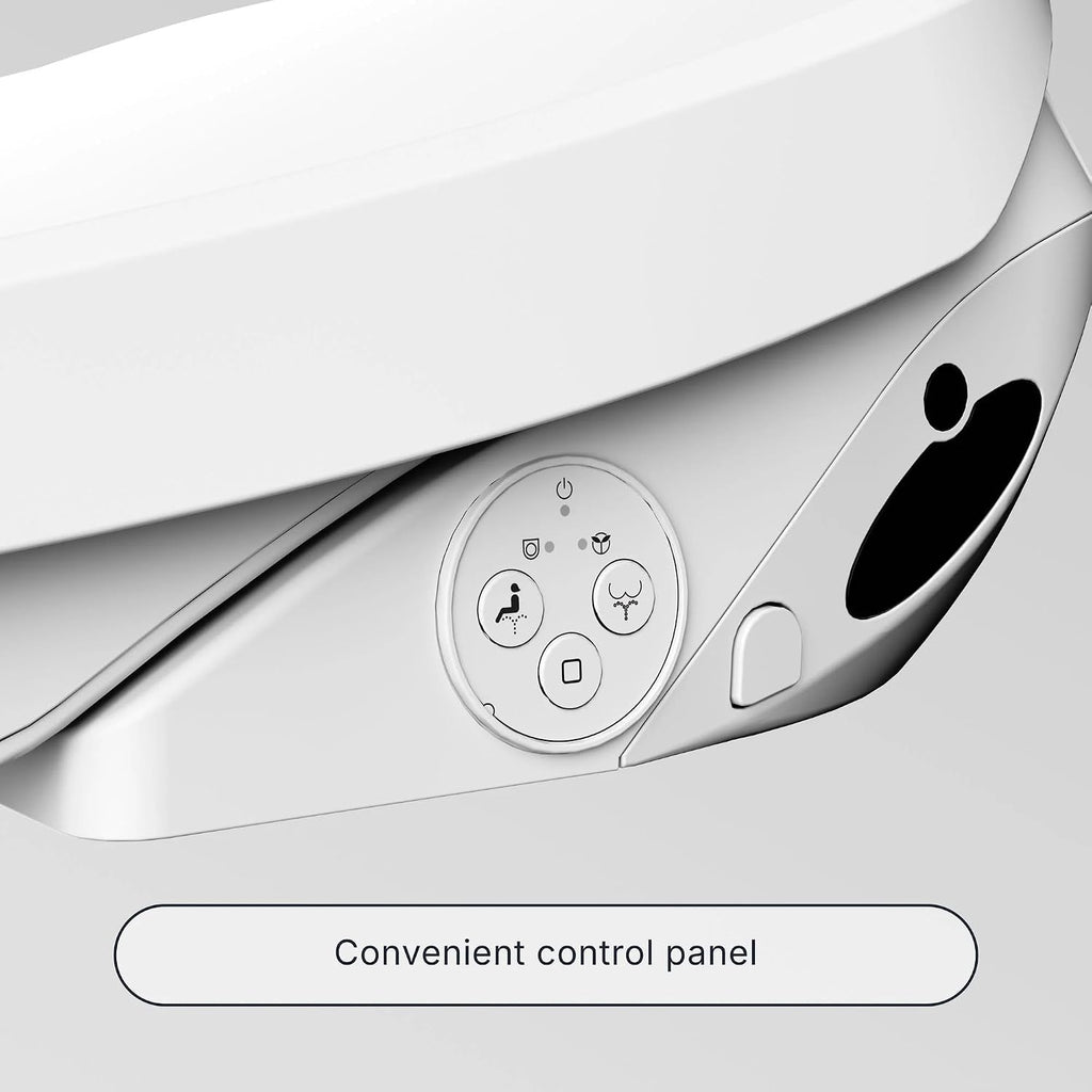 X3 Bidet Toilet Seat,Elongated Smart Toilet Seat with Air Dryer, Hot-Cold Spa,Self-Cleaning Dual Nozzles for Rear and Front Cleansing, Nightlight
