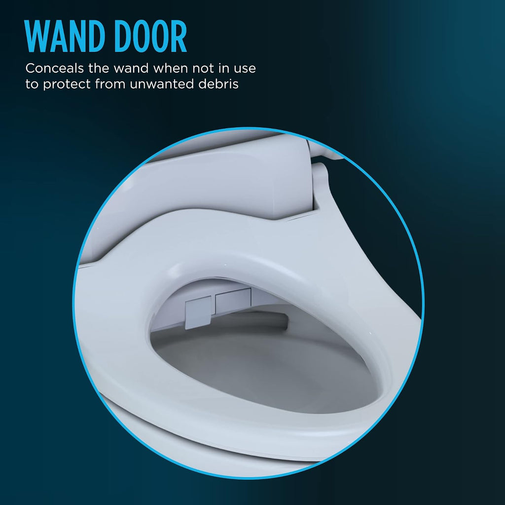 TOTO SW2014#01 A100 WASHLET Electronic Bidet Toilet Seat with SoftClose Lid, Elongated, Cotton White