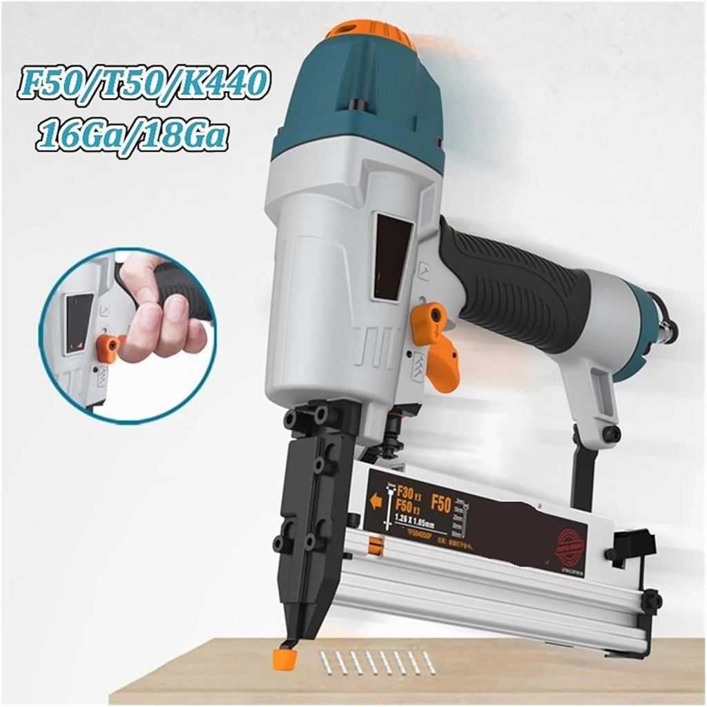 Pneumatic Nailer, T50 F50 K440 Air Nailer Carenter Pneumatic Nail Tool Air Brads Nailer Depth Ergonomic And Light Adjustment,for Carpentry