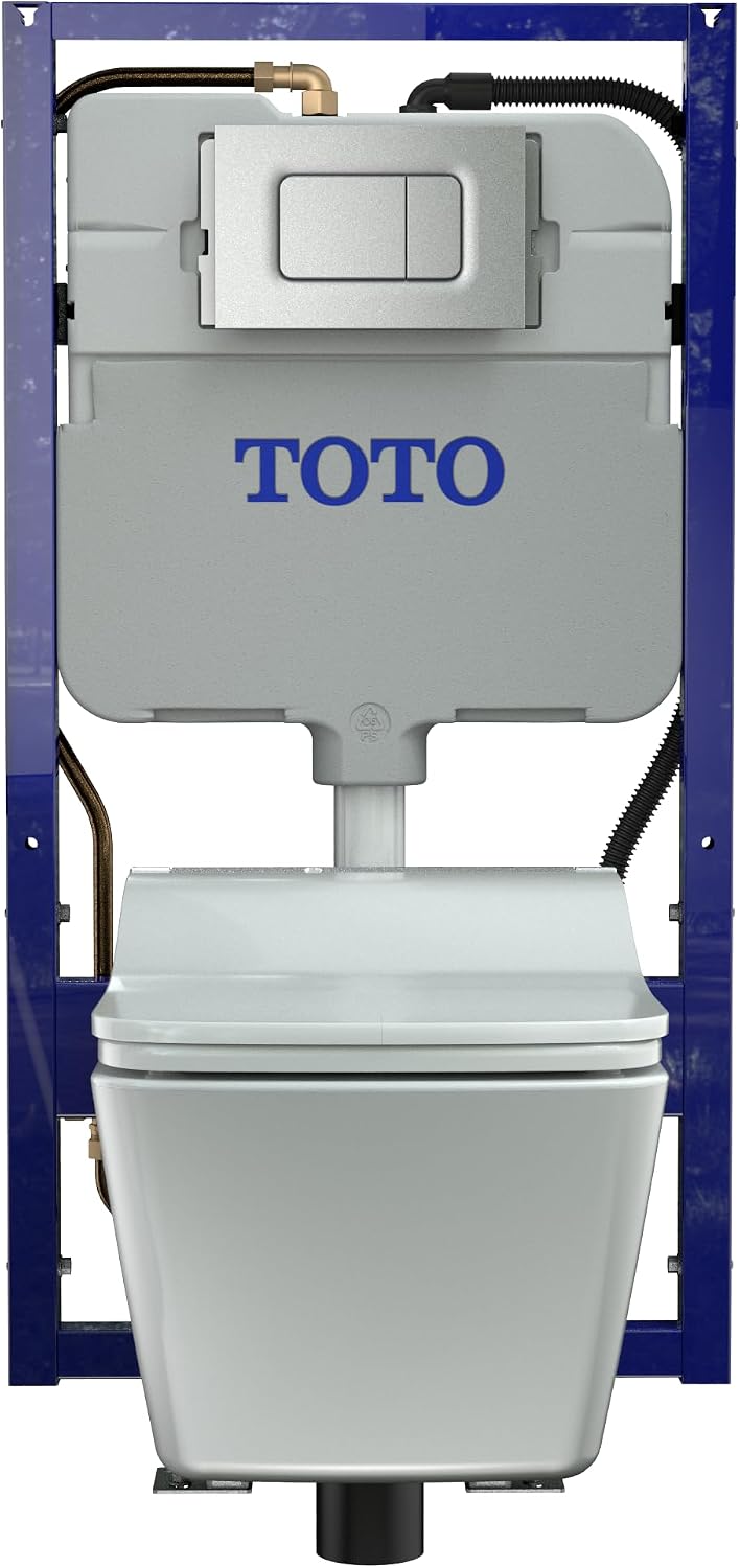 TOTO® SW WASHLET®+ Ready Square Electronic Bidet Toilet Seat with Auto Flush Ready Cotton White - SW4549AT60#01