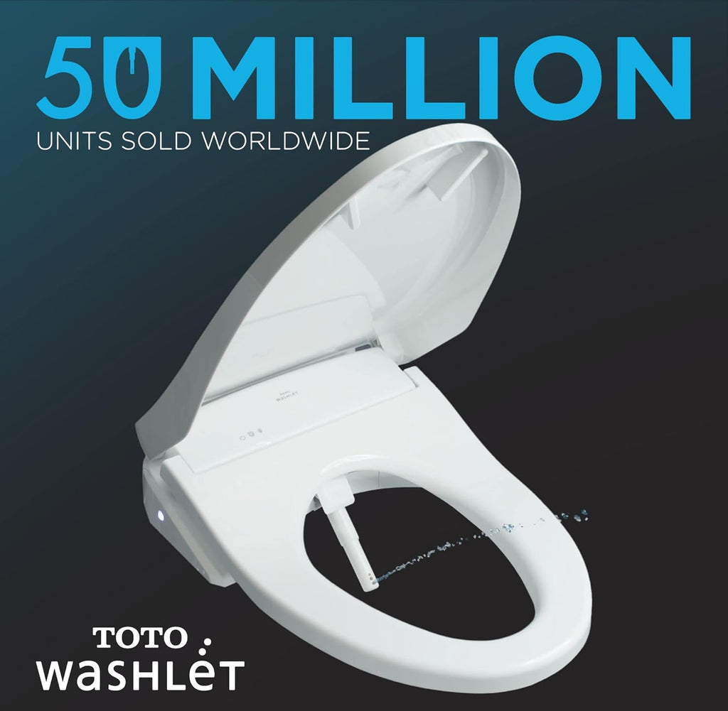 TOTO® RX WASHLET®+ Ready Electronic Bidet Toilet Seat with Auto Flush Ready Cotton White - SW4047AT60#01