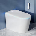 Smart Toilet with Bidet Built in, Bidet Toilet with Heated Seat and Night Light, Modern Tankless Toilet with UV for Bathroom, One Piece Toilets with Soft Close, Dryer, Foot Sensor, Auto Lid&Seat