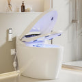 Smart Toilet with Bidet Built In with Warm Water Sprayer and Dryer, Foot Sensor Operation,Heated Seat with LED Display for Bathroom,One Piece Bidet Toilet with Auto Dual Flush (WHITE L11 PRO)