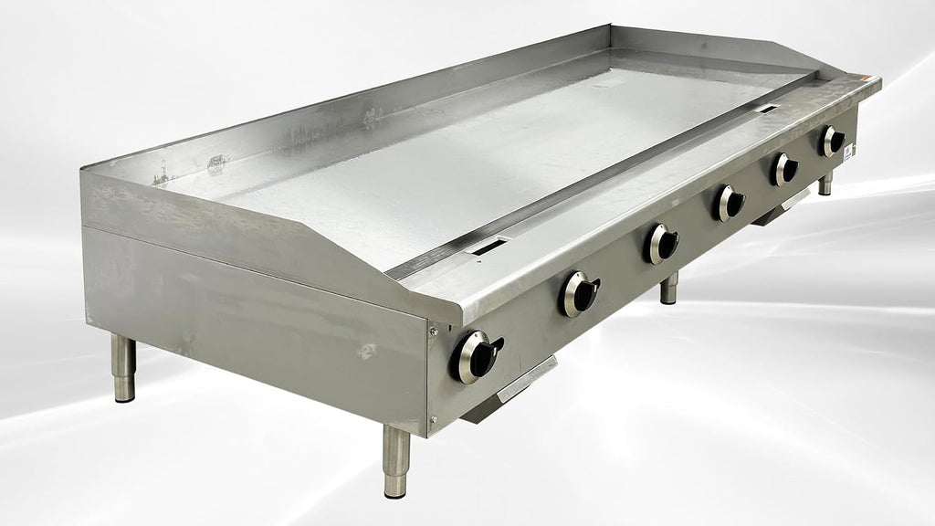 Commercial Griddle 72' Countertop Natural Gas - 180000 BTU ETL TC-G72-H