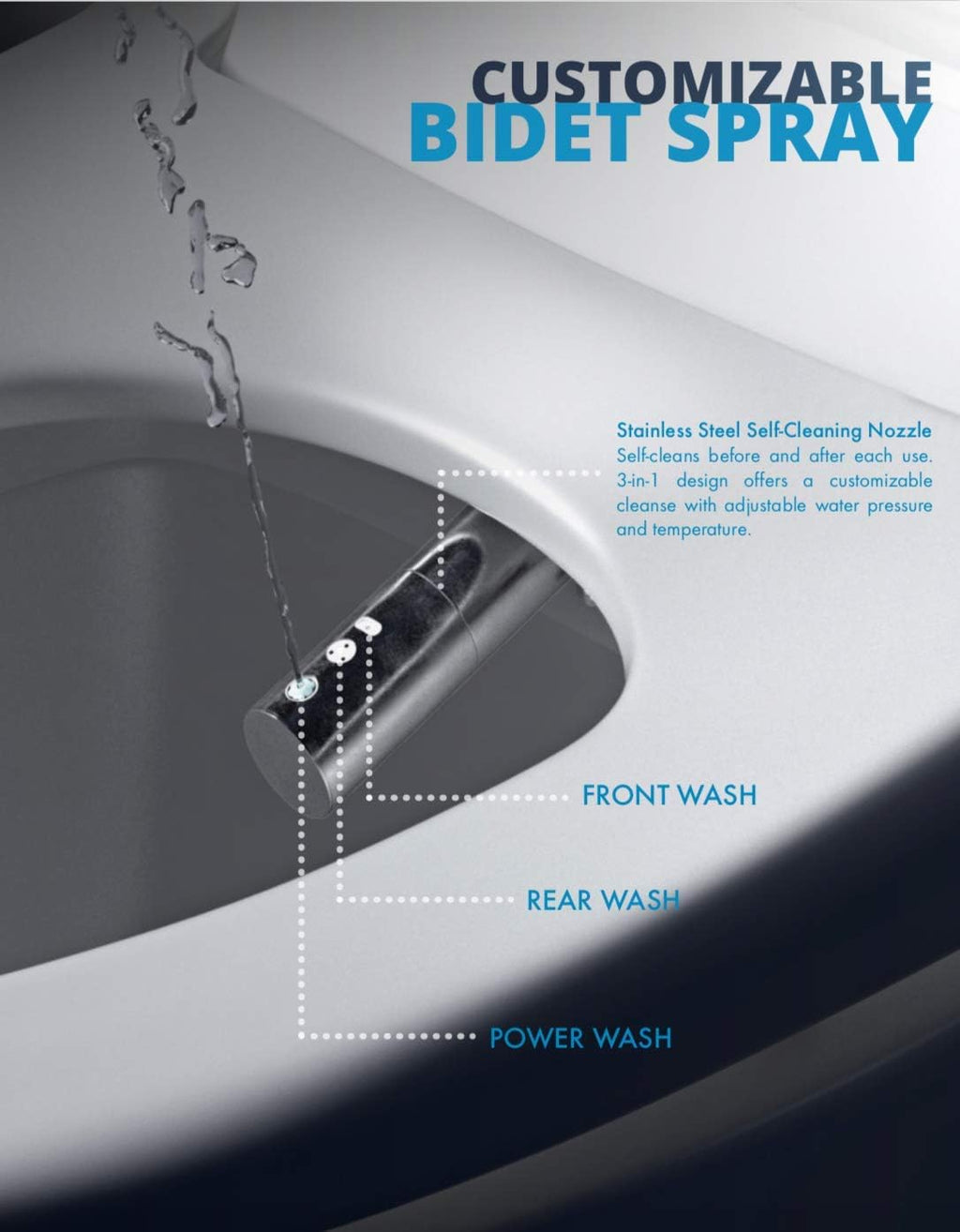 Icera S-11.01 iWash S-11 Elongated Bidet Seat White