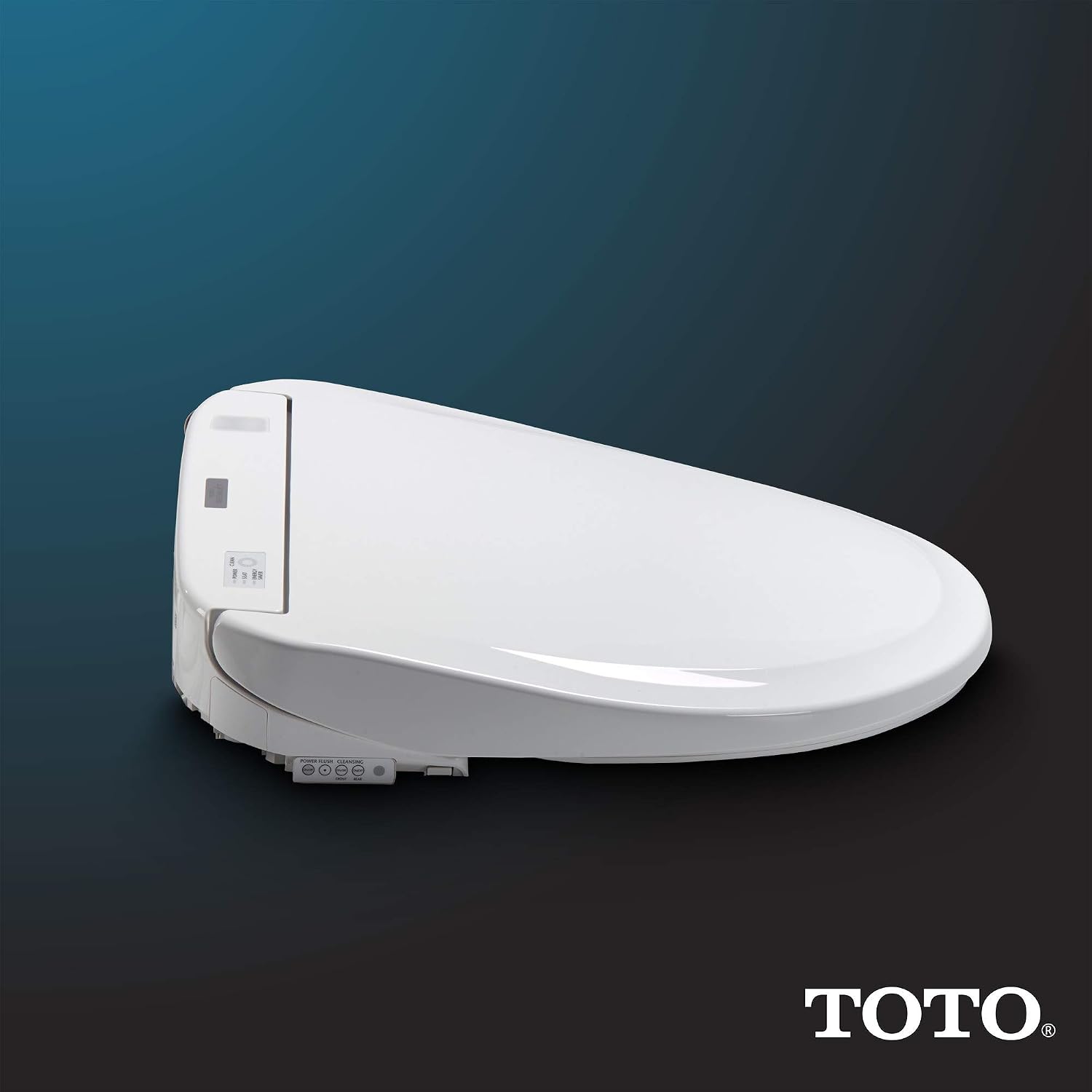 TOTO WASHLET S350e Electronic Bidet Toilet Seat with Auto Open and Close and EWATER+ Cleansing, Round, Cotton White - SW583#01