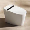 BONSAM Smart Toilet with Auto Flushing, Modern Toilet with Bidet Built In, Warm Water&Dryer, Self-Cleaning Heated Seat Toilet with Remote Control for Seniors & Families.