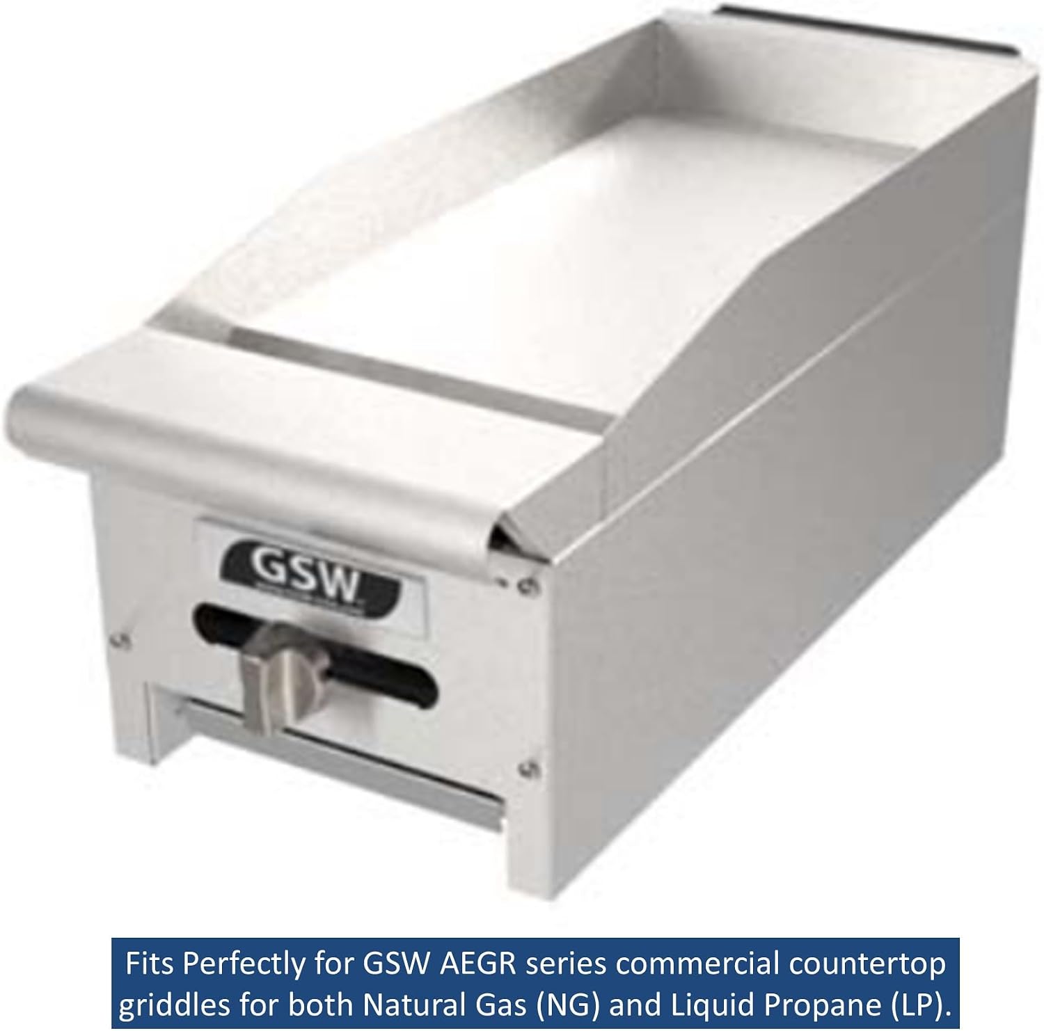 GSW AEGR-Burner 22-3/4' x 6-1/4' U-Shaped Stainless Steel Tube Burner (24,000 BTU) for AEGR Series Commercial Countertop Griddles