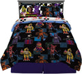 Five Nights At Freddy's Kids Bedding Super Soft & Cozy Comforter and Sheet Set with Sham, 7 Piece Queen Size, (Officially Licensed Product) By Franco