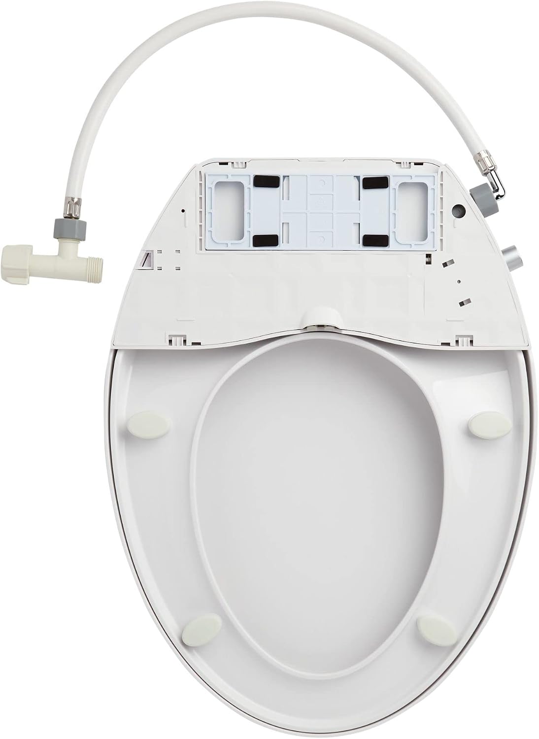 Signature Hardware 481682 Carraway 1.28 GPF Two Piece Elongated Toilet - Bidet Seat Included, ADA Compliant - White