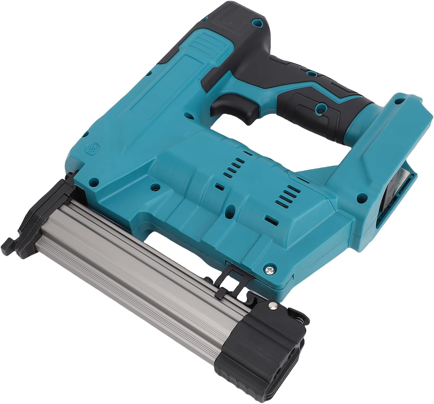 Cordless Brad Nailer, 20V Crown Stapler Electric Staples Guns with 100 F32mm Straight Nails,100 N Nails, Nail Gun Battery Powered for Upholstery Carpentry Home (US Plug 100-240V)
