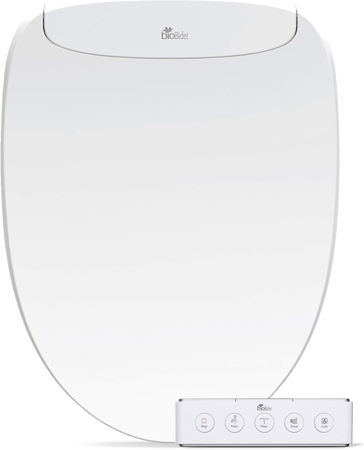 Bio Bidet DLS Premium Heated Bidet Seat, Warm Water & Air Dryer, Auto Open and Slow Close Lid, Elongated