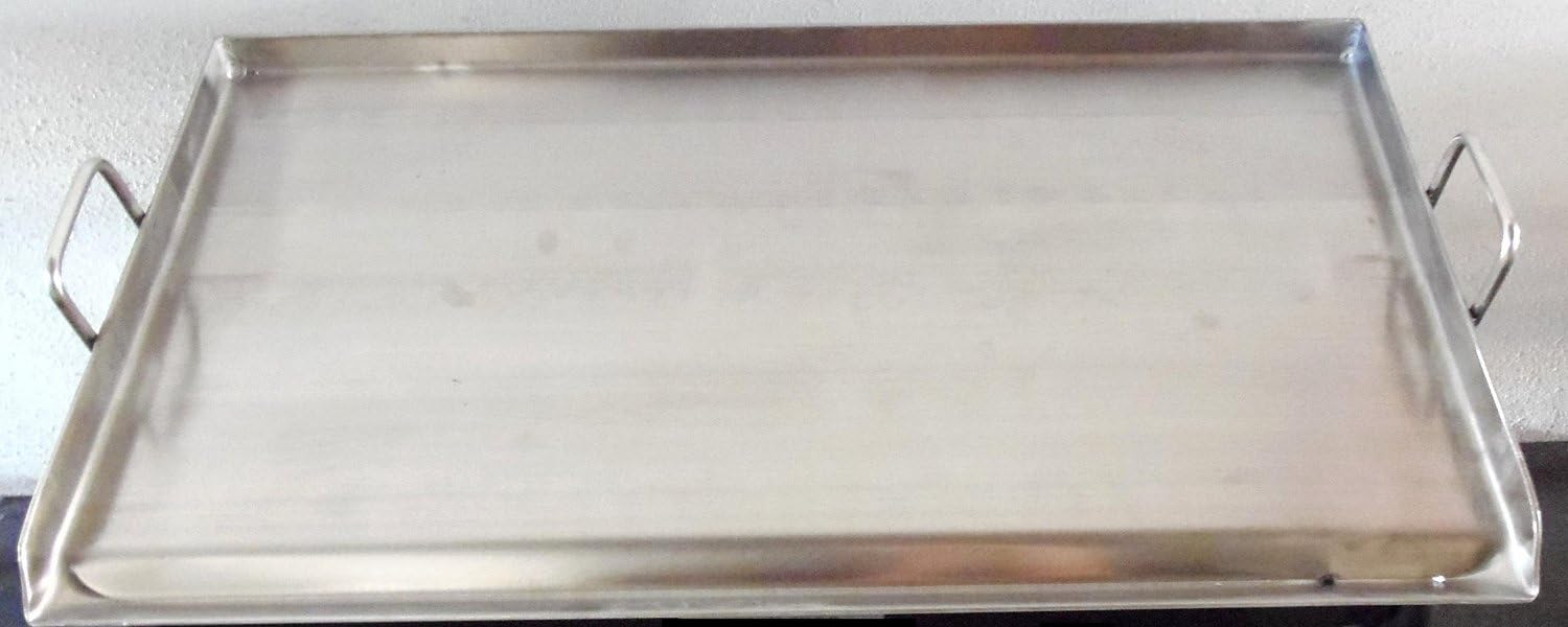 32' x 17' Stainless Steel Comal Flat Top BBQ Cooking Griddle For Stove or Grill
