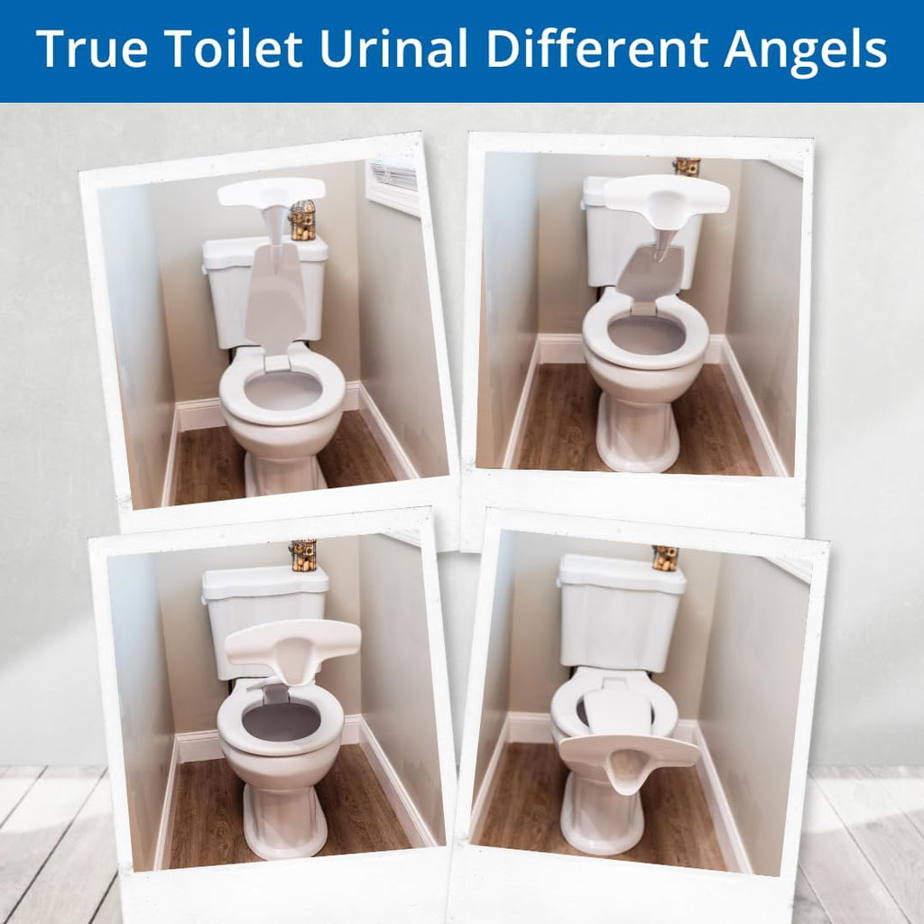 Toilet Seat with Urinal Attachment (Round) - Solution for Urine Splatter in our Bathroom - 100% Effective