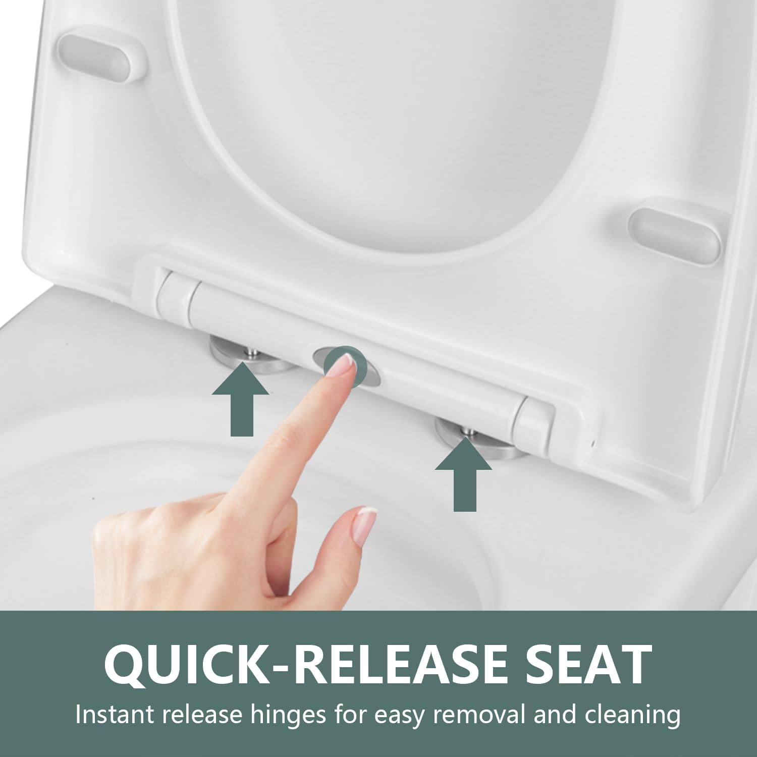 DeerValley Elongated One Piece Toilet with Comfortable Chair Seat Height, Dual Flush Toilet 1.1/1.6 GPF and 10' Rough-in Toilet Bowl DV-1F52102R